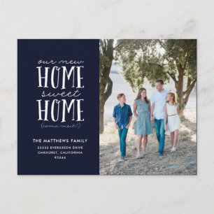 Novo Lar, Novo Amor: Anúncio de Mudança em Cartão 