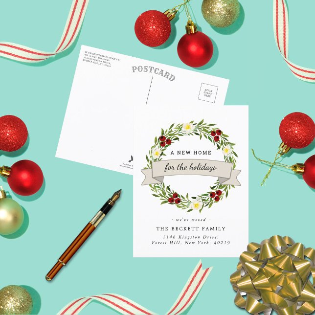 Novo Lar Para As Festas | Anúncio de Mudança (Criador carregado)