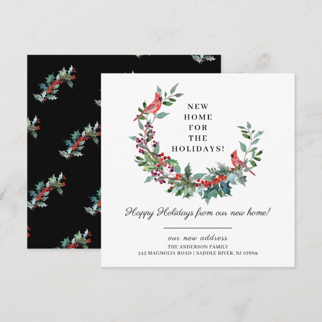 Novo Lar para o Anúncio de Mudança de Férias (Frente/Verso)