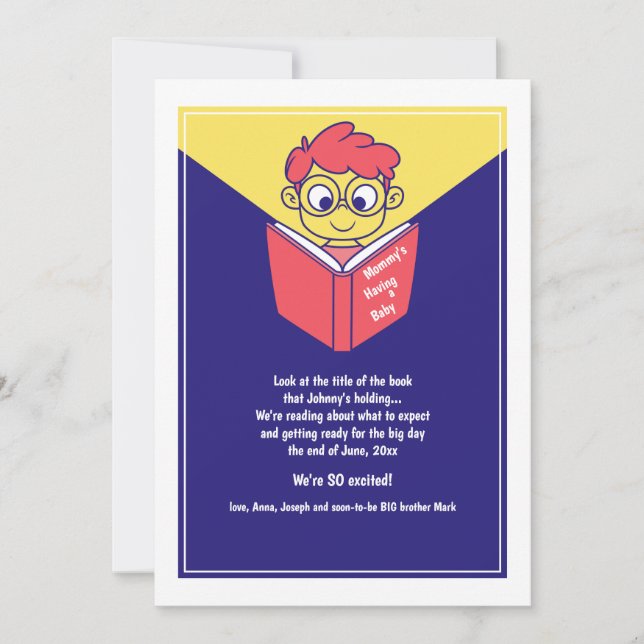 Novo Livro de Bebê Anúncio de Gravidez (Frente)