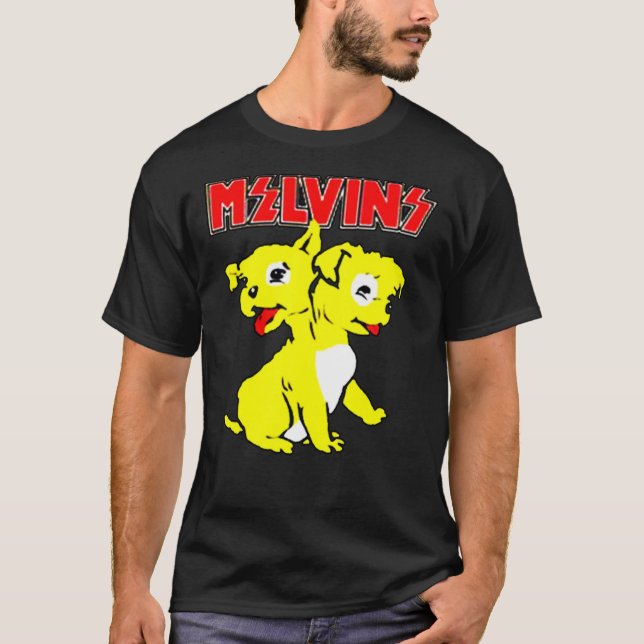 Novo logotipo Melvins Houdini Dog Camisa Essencial (Frente)