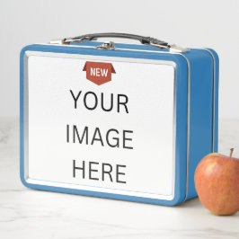 NOVO! Lunchbox de metal - Azul claro - Personaliza