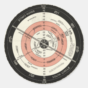 Novo mapa correto dos adesivos da Terra Plana
