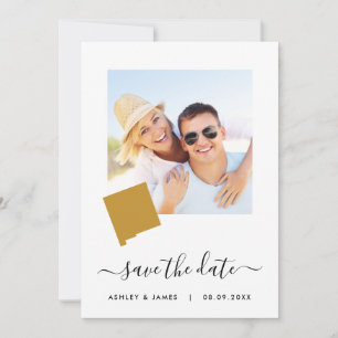 Novo México Mapa Foto Casamento Salve o Cartão d