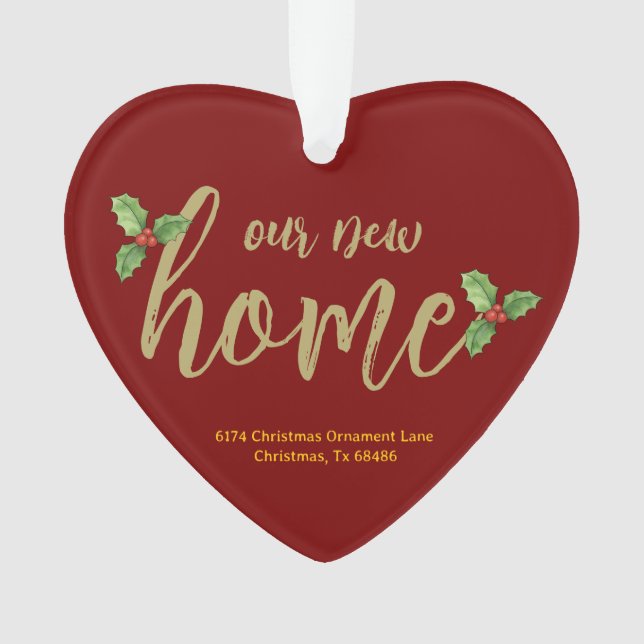 Novo Ornamento Doméstico Personalizado - Manutençã (Frente)