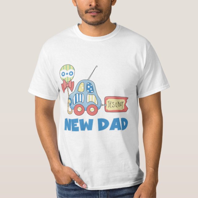 Novo papai do carro é t-shirt e presentes de um (Frente)