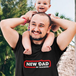 Novo papai no treinamento - Engraçado T-Shirt Pret