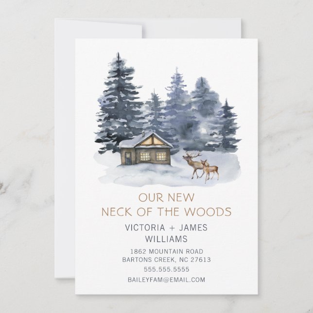 Novo Pescoço Da Floresta | Anúncio de mudança (Frente)