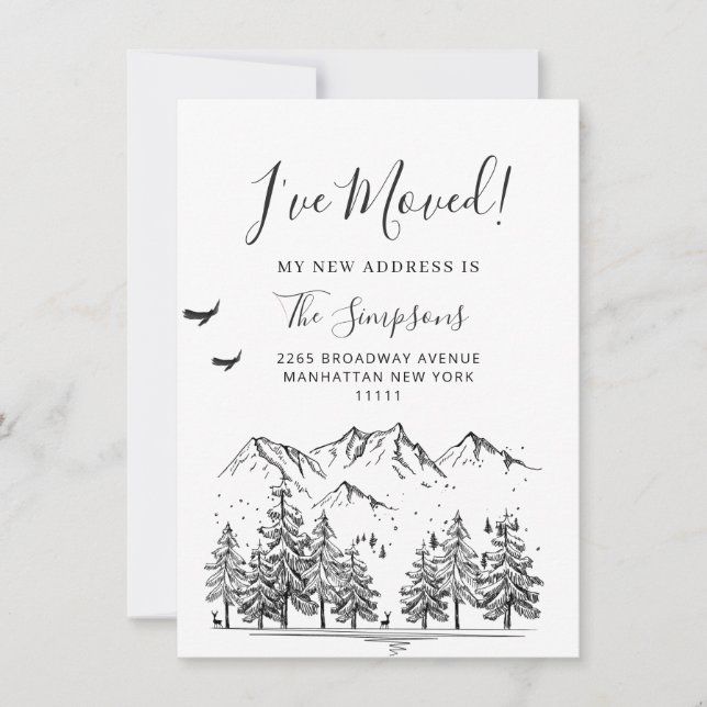 Novo Pescoço do Cartão de Anúncio de Movimentação  (Frente)