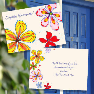 Novo proprietário Grandes Flores Felicita Cartão d
