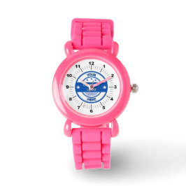 NOVO! Relógio Infantil - Personalizado - Rosa