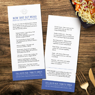 Novo restaurante - remover menus azuis