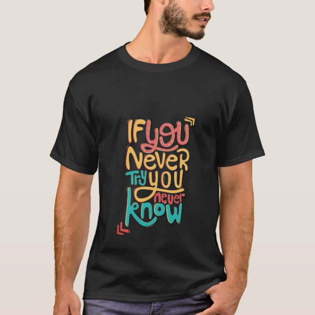 Novo T-Shirt Trendy de Cor Negra (Frente)