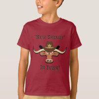 Novo xerife na cidade, camiseta do Longhorn Boy