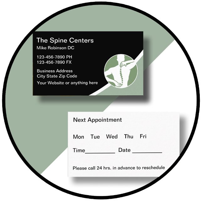 Novos Cartões de visitas de nomeação do Chiropract (Criador carregado)