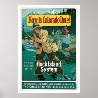Now is Colorado Time Poster Vintage
