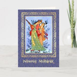 Nowruz Mubarak. Cartões de Saudação de Ano Novo Pe