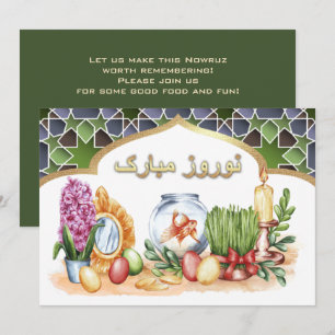 Nowruz Mubarak Convites de festas de Ano Novo Pers