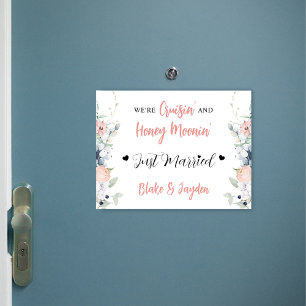 Noz Floral de Coral Azul e Magneta de Cruzeiro de 