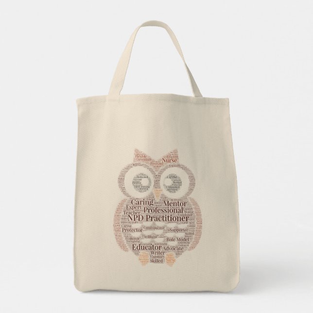 NPD Owl na Natural Grocery Bolsa (Verso)