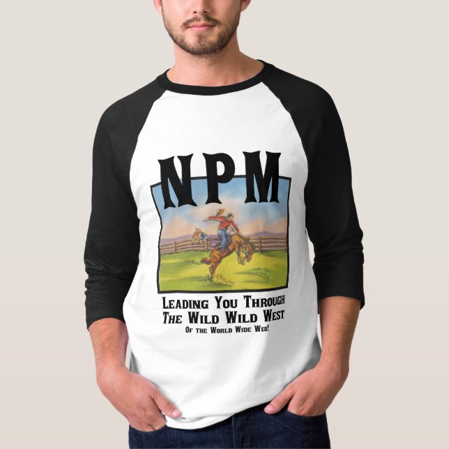 NPM Wild West Raglan T-Shirt (Frente)