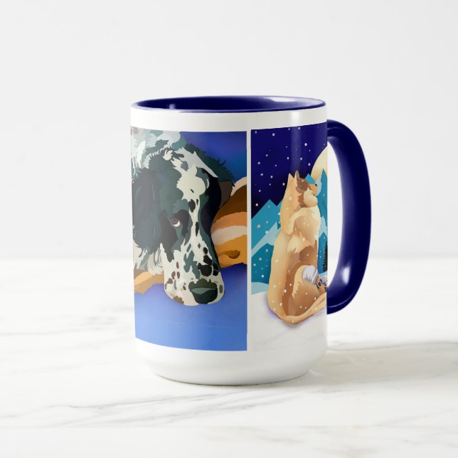 NUBZ E A caneca com Bailey e Winston (Frente Esquerda)