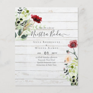 Núcleo de orçamento BODA Burgundy Wildflower Inv
