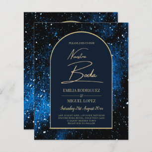 NUESTRA BODA Starry Night Marinho Blue Dourado INV