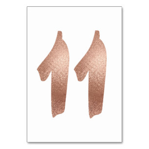 Numeração De Mesa 10 Tabela Número Cor-de-rosa branco metálico rosa