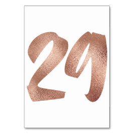 Numeração De Mesa 29Tabela Número Cor-de-rosa branco metálico rosa D