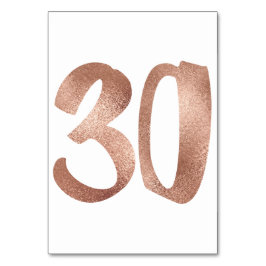 Numeração De Mesa 30Tabela Número Cor-de-rosa branco metálico rosa D