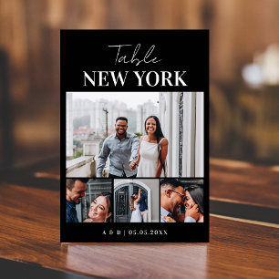 Numeração De Mesa 4 Colagem Fotográfica Nome Viagem Casamento