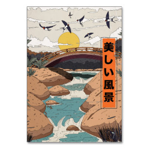 Numeração De Mesa A bela paisagem