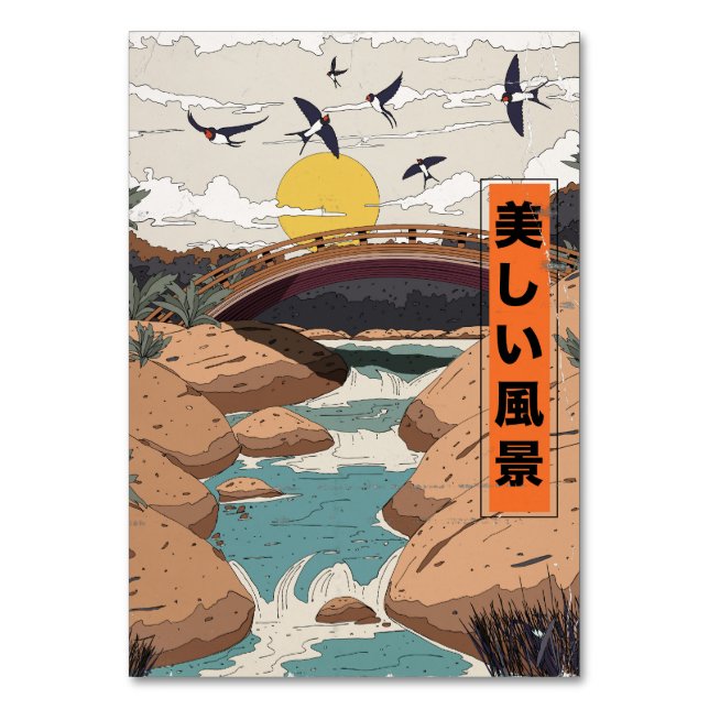 Numeração De Mesa A bela paisagem (Frente)