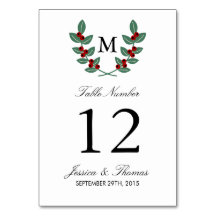 A Coleção de Casamentos do Monograma Berry Bush