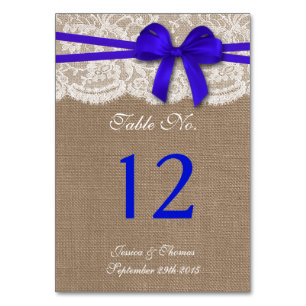 Numeração De Mesa A Coleção Rustic Blue Arco Wedding