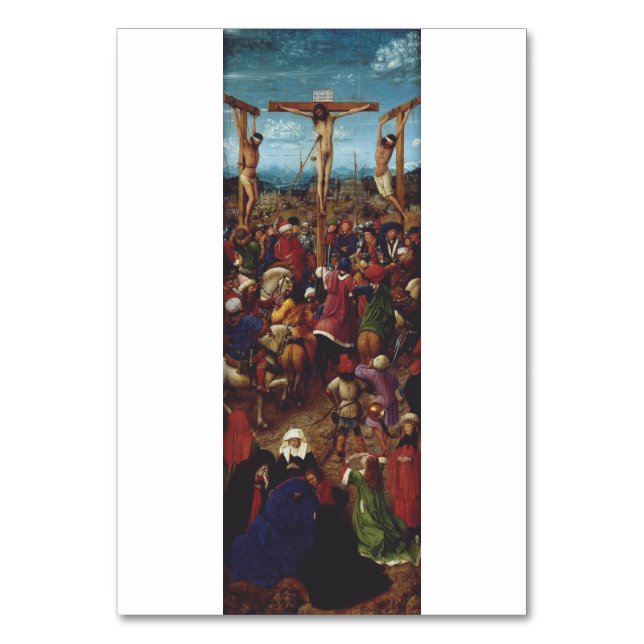 Numeração De Mesa A Crucificação por Van Eyck (Frente)