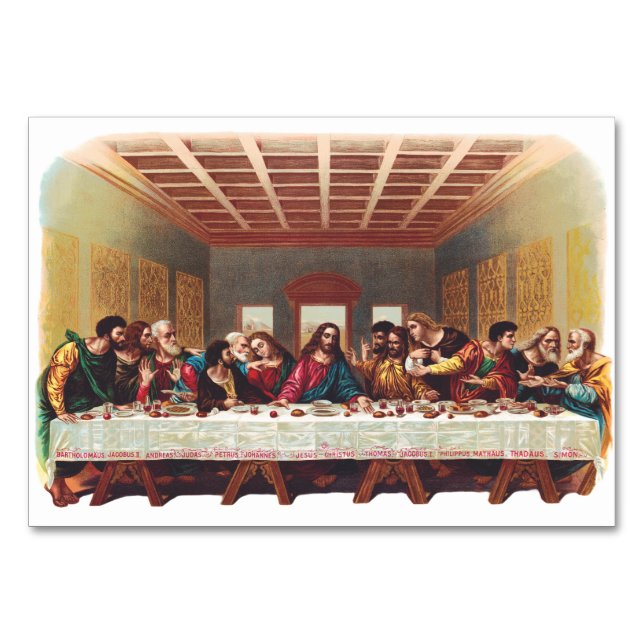 Numeração De Mesa A Última Ceia (Frente)