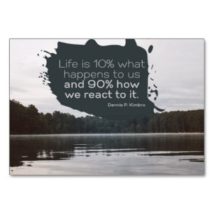 Numeração De Mesa A vida é