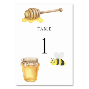 Numeração De Mesa Abeja aquarela - número da mesa de casamento