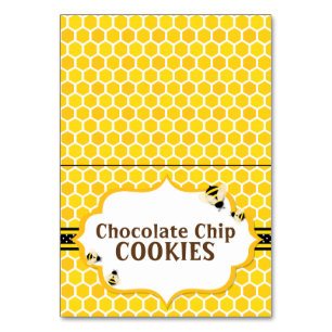 Numeração De Mesa Abelhão de abelha - Placa de Mesa de tenda amarela