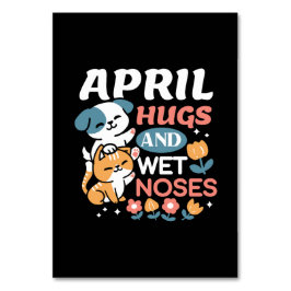 Numeração De Mesa Abraços, Narizes Molhados e Primavera - Pet Reprod