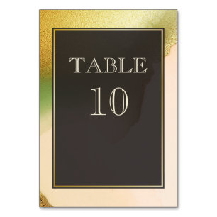 Numeração De Mesa Abstrato de Chartreuse Divertido Casamento Incríve