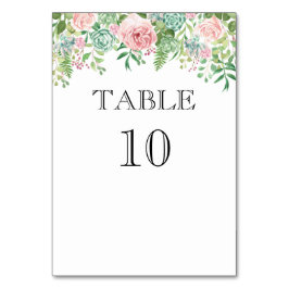 Numeração De Mesa Abstrato Floral Rosa Incrível Casamento Incrível