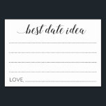 Numeração De Mesa Aconselhamento de Casamento Ideia para Melhor Data<br><div class="desc">Estas elegantes placas Idea de Melhor Data farão a maneira ideal de obter ideias noturnas de data para os recém-casados.Este design apresenta uma combinação de script caligráfico moderno e fontes de bloqueio. Parte da coleção Alejandra.</div>