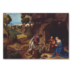 Numeração De Mesa Adoração dos Pastores por Giorgione
