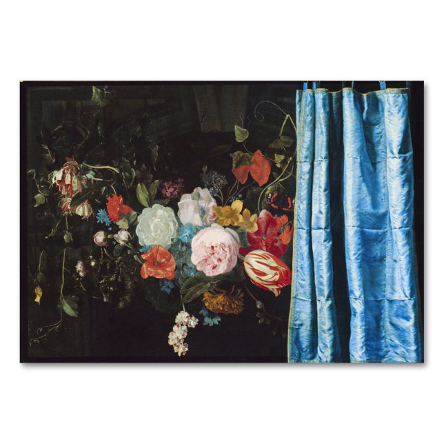 Numeração De Mesa Adriaen Van Der Spelt - Vida Estática Com Flor (Frente)