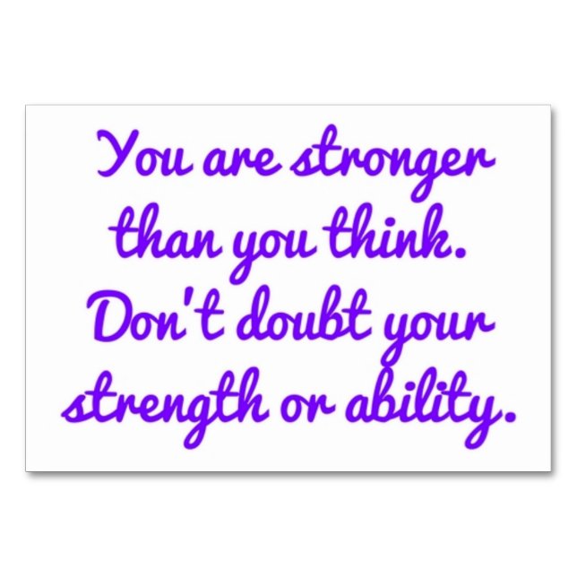 Numeração De Mesa Afirmação do Cuidador (Frente)