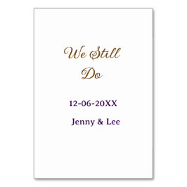 Numeração De Mesa Ainda fazemos rosa marrom nome data ano boho retrô