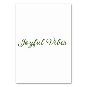 Numeração De Mesa Alegria vibe o nome da família de Natal verde